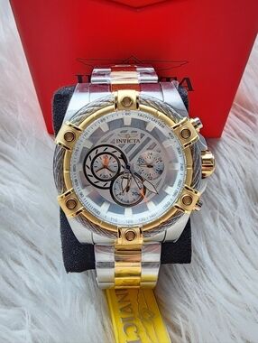 Invicta Original New Two-Tone Gold & Silver Chronograph Watch